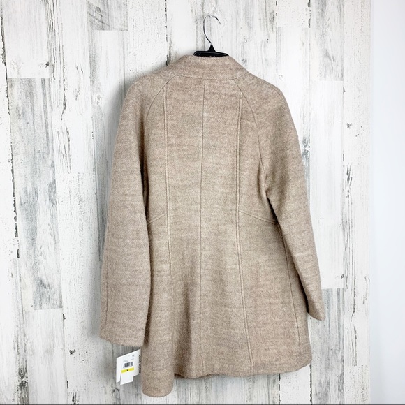 ANNE KLEIN Wool-Blend Boucle Winter Coat - Picture 10 of 12